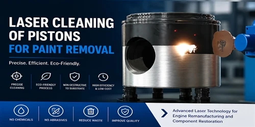 Laser Cleaning Piston To Remove Paint